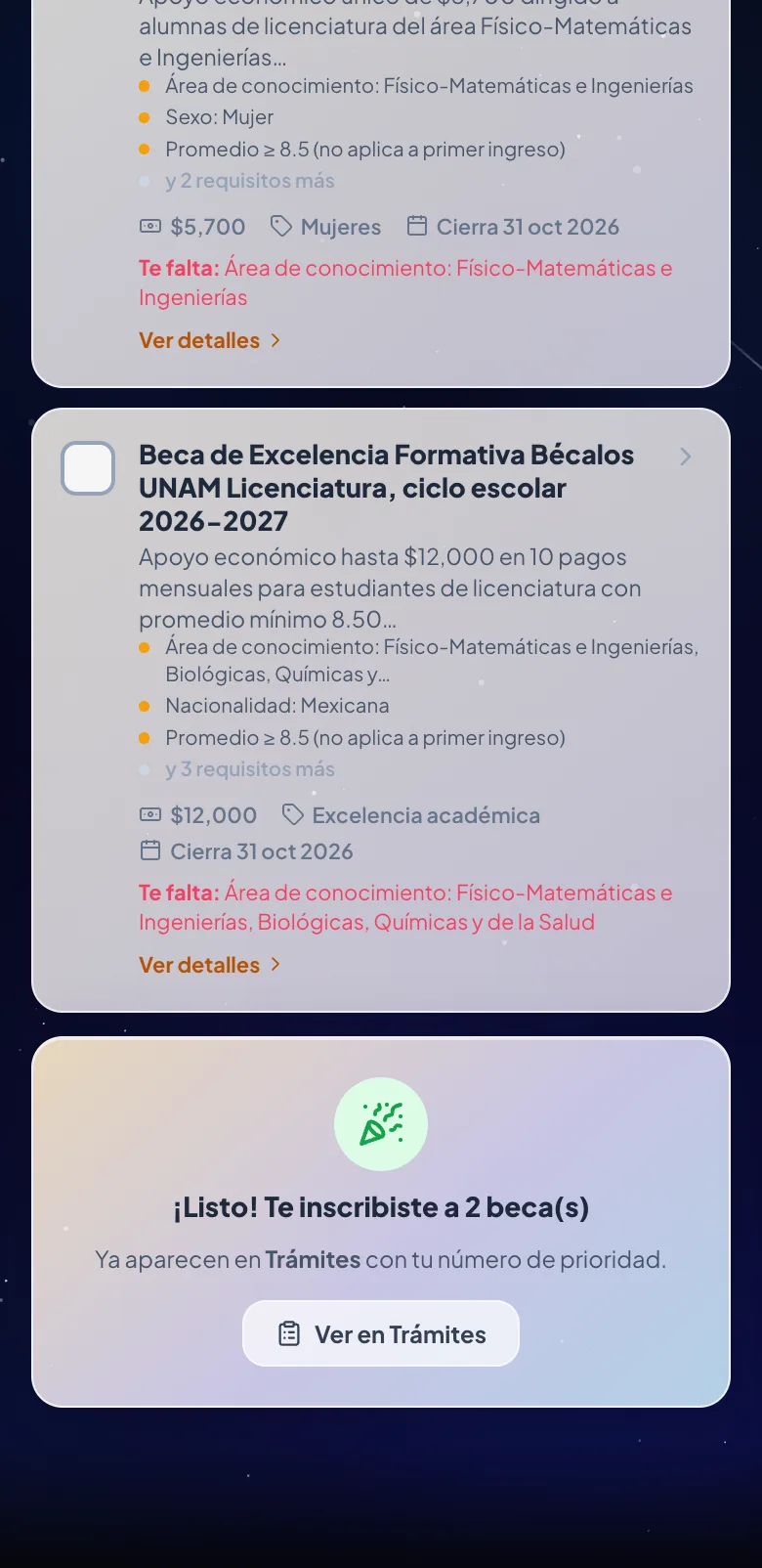 Pantalla del paso 17: ¡Listo!